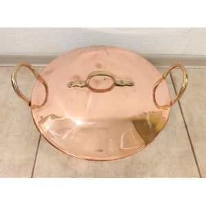 Медный таз для варенья с крышкой Португалия 6-11 л 