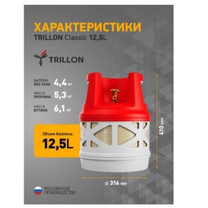 Композитный газовый баллон TRILLON 12.5 л, Classic