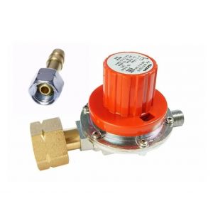 Регулятор давления газа GOK (Германия) 4 кг/час 30-70 мбар (11 ступеней) СНГ/KLF  с переходником под шланг 9 мм