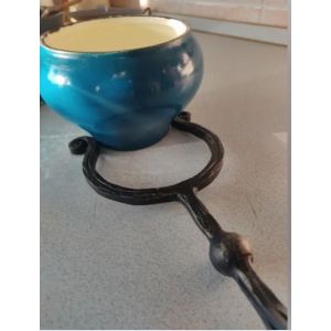 Ухват кованный ручной работы d120 АЖУРНЫЙ 0,5 - 0,75л