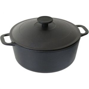 Кастрюля чугунная Гардарика с чугунной крышкой 3 и 5 л