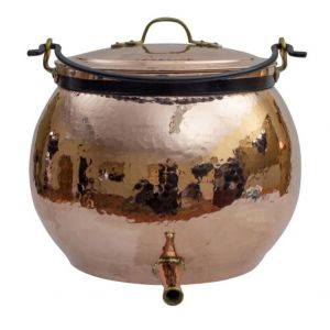 Медный котёл CopperCrafts с крышкой 20, 30 и 40 л, Португалия, без лужения