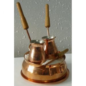 Медный набор для приготовления  кофе на песке